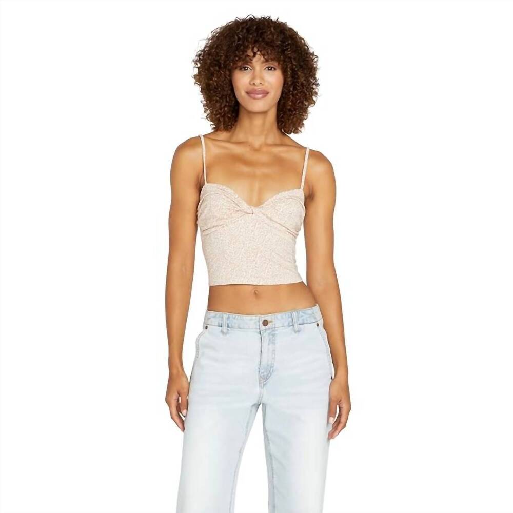 NEW VOLCOM 2 dot to handle cami top in mushroom